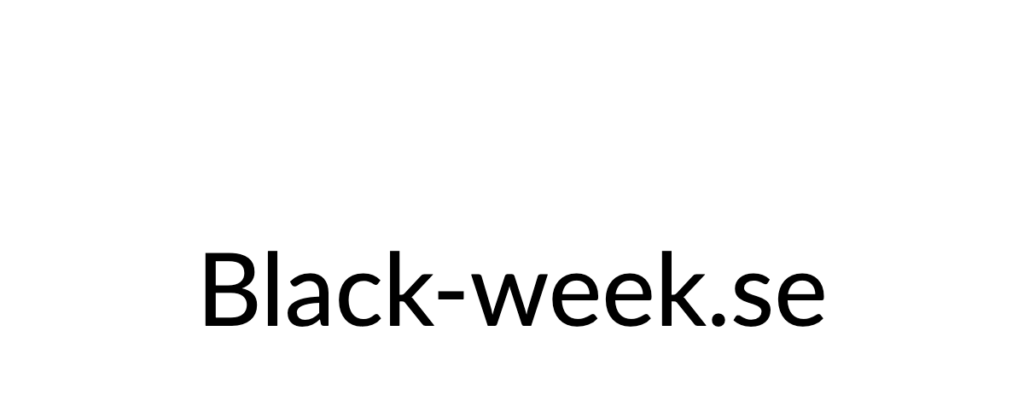 Black-week.se logo